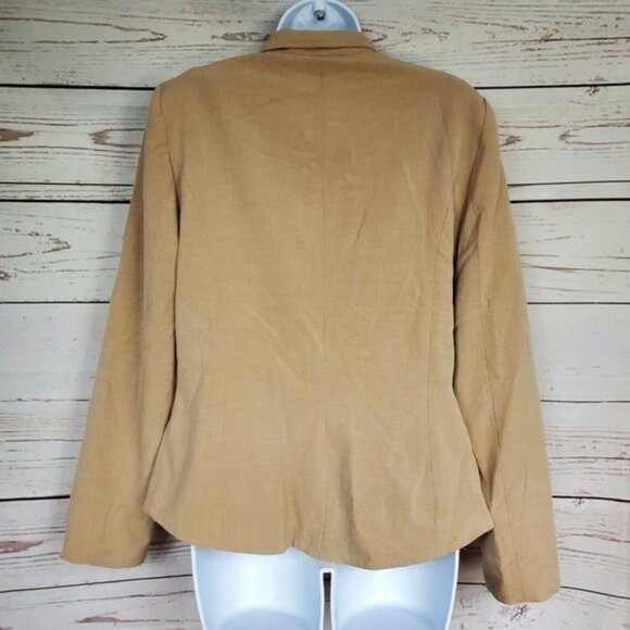 Jules & Leopold Tan One Button Blazer Women's 10 - Picture 9 of 11